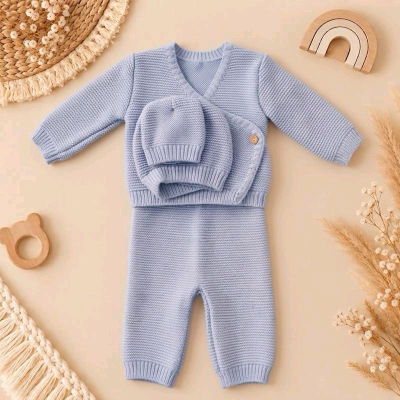 Ensemble bébé 4 pièces bleu