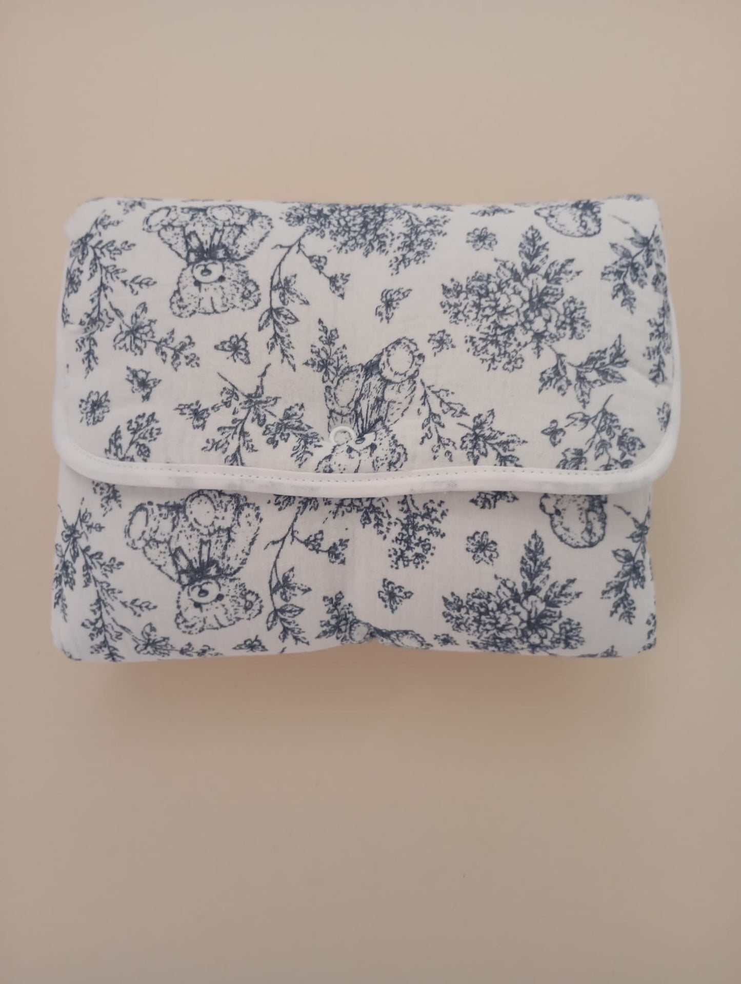 Tapis a langer ourson bleu