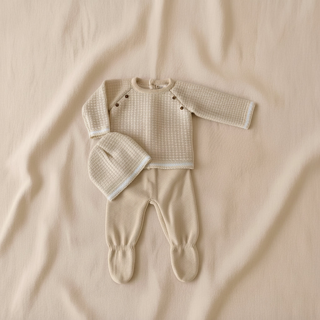 Ensemble bébé beige