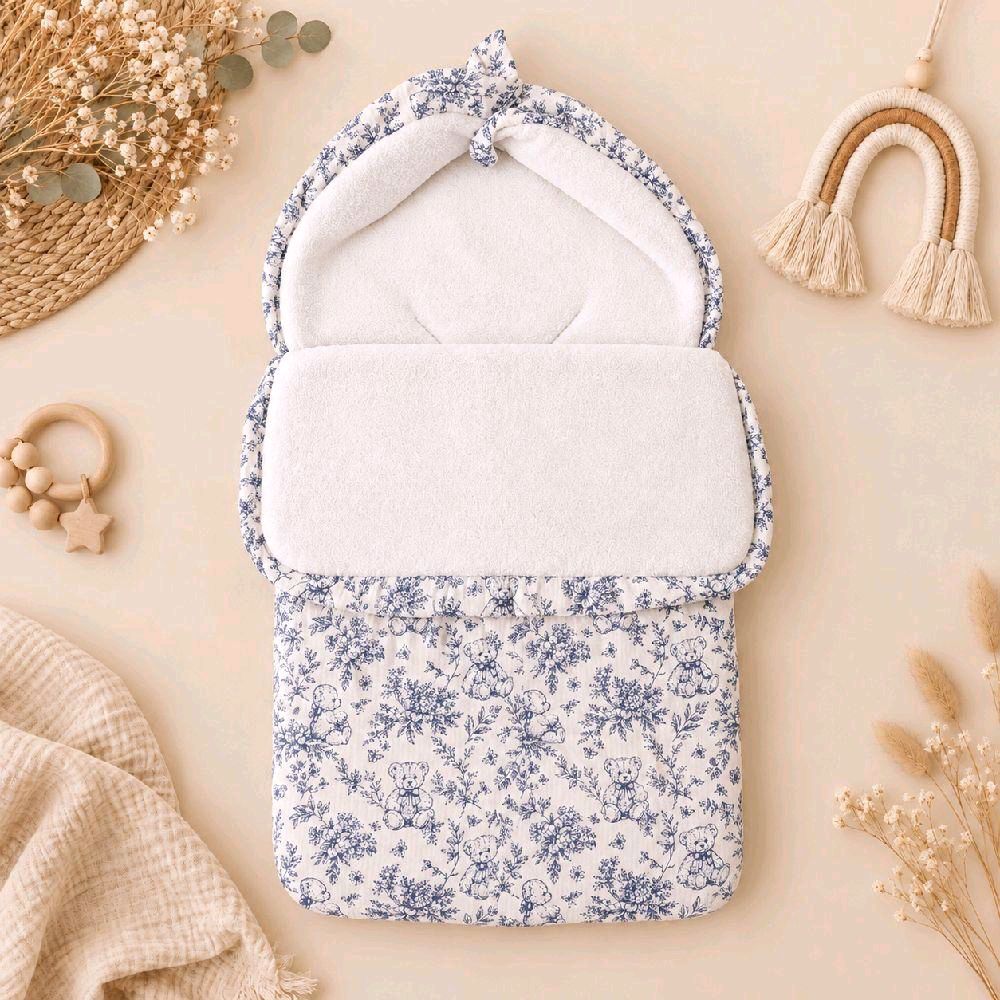 Nid d'ange bébé motif ourson