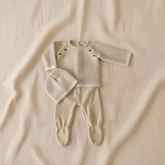 Ensemble bébé beige