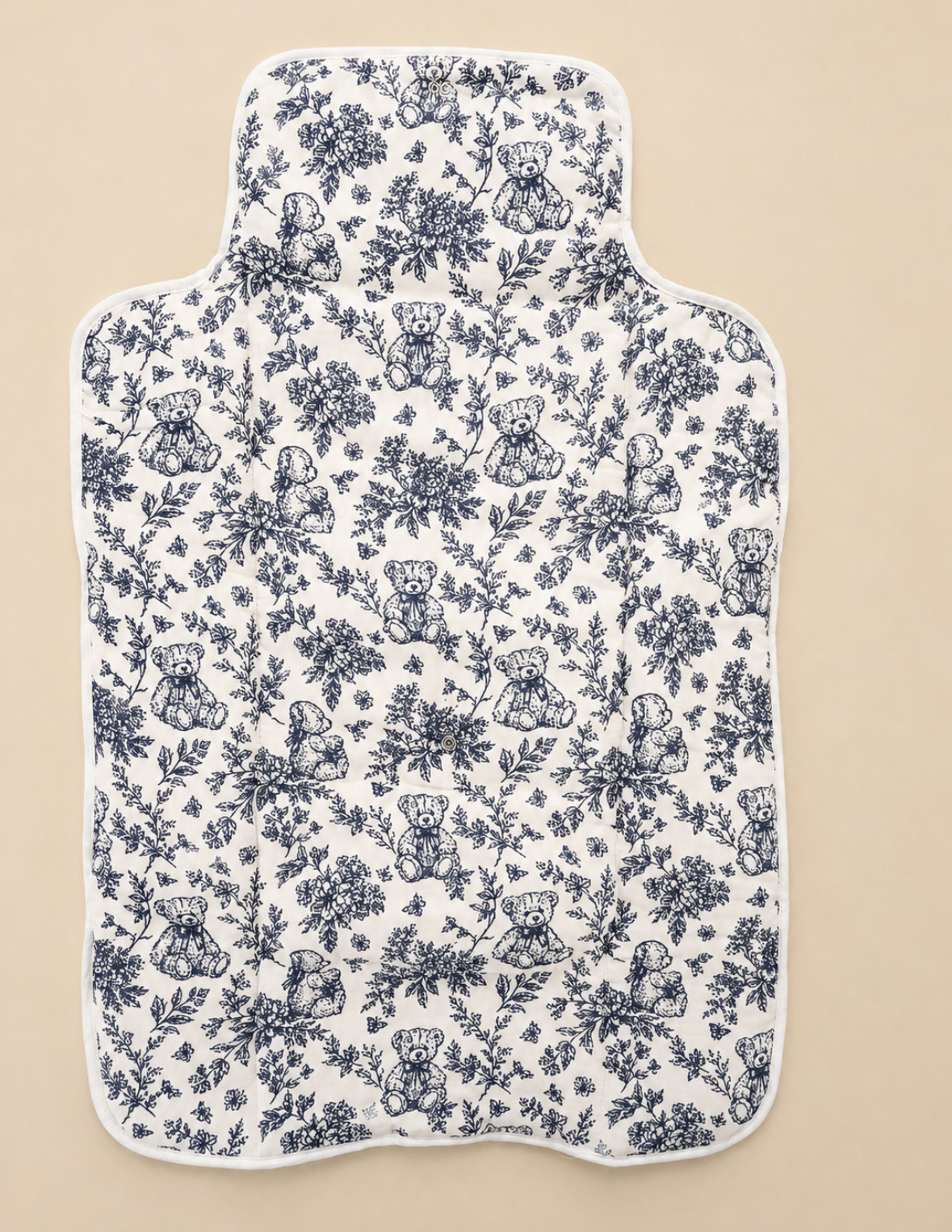 Tapis a langer ourson bleu