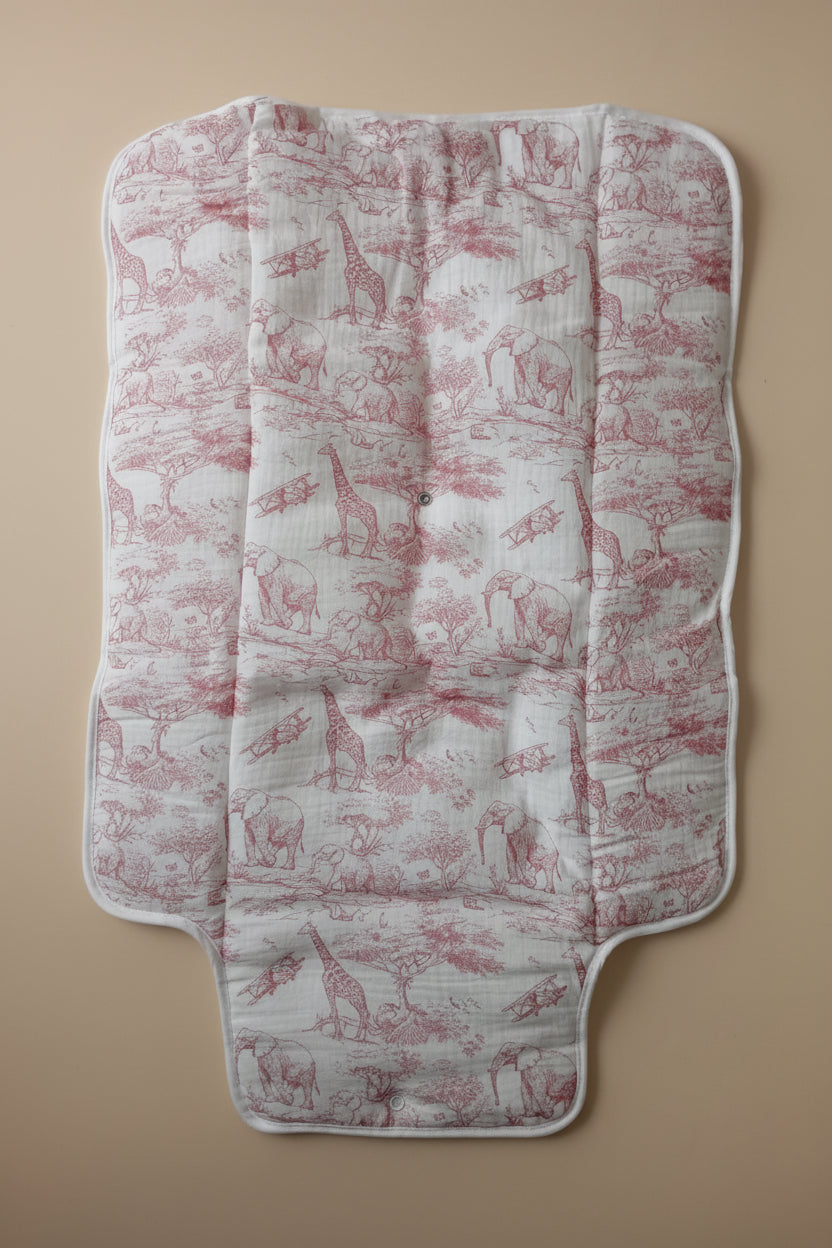 Tapis a langer savane rose