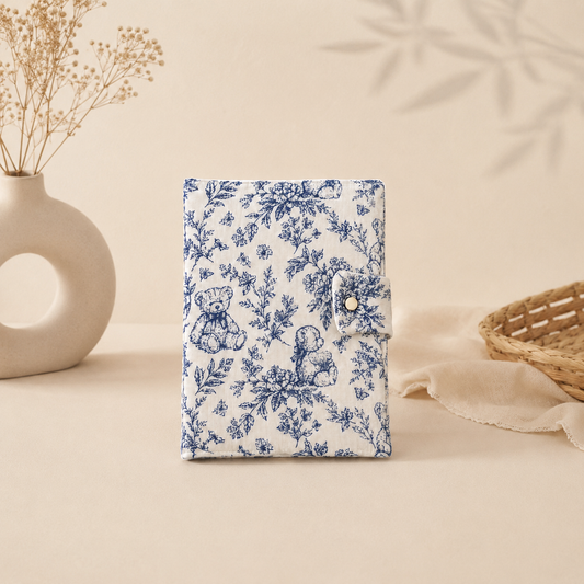 Protège Carnet de santé ourson bleu