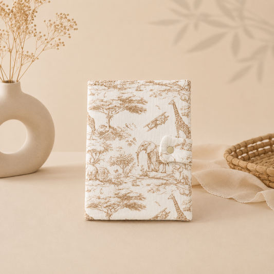 Protège carnet de santé savane beige