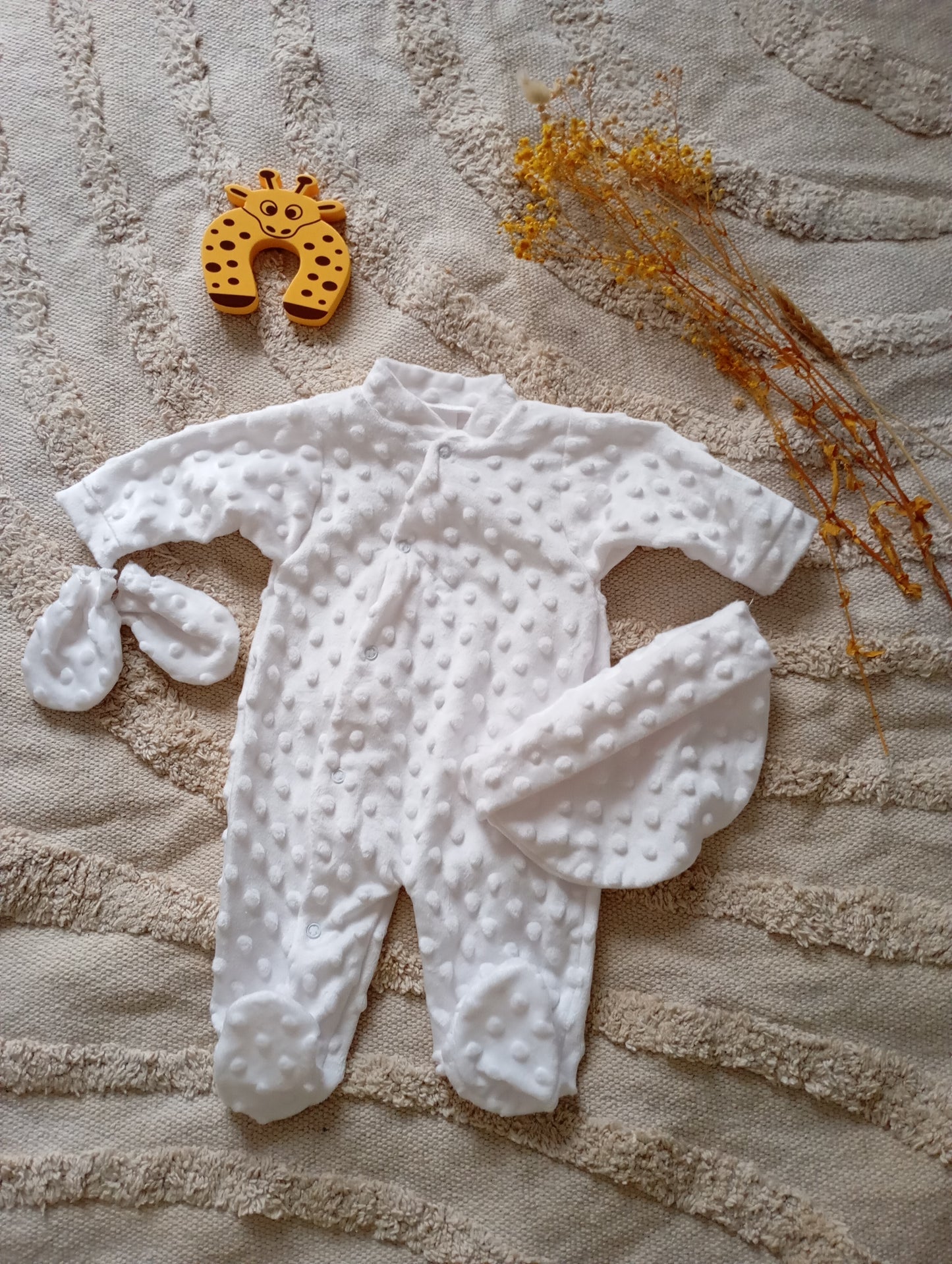 Ensemble pyjama naissance blanc