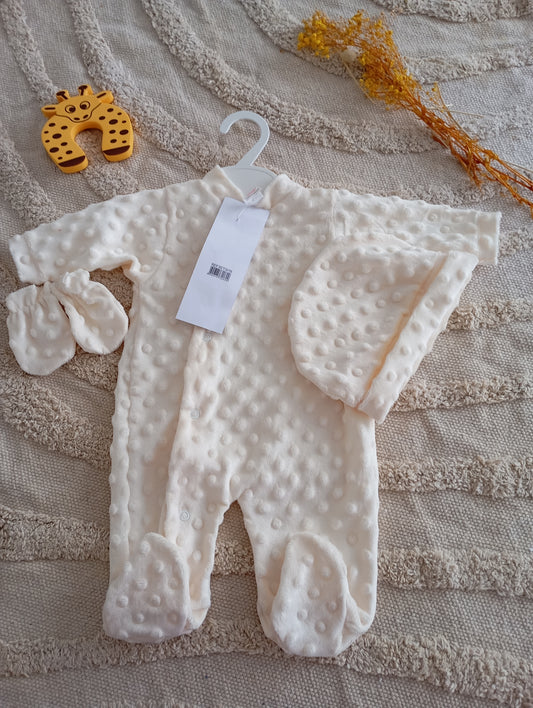 Ensemble pyjama naissance écru